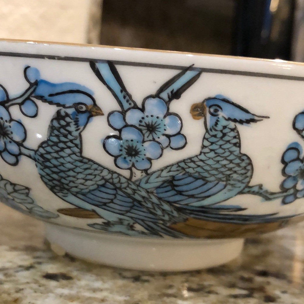 Japanese Gold Imari Hand-painted Porcelain Bowl - Picture 6 of 10